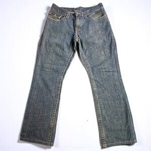 True Religion Billy Bootcut Jeans Mens 36x30 Blue Denim Flap Pocket RN112790